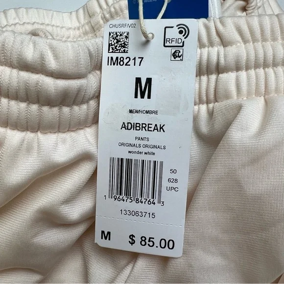 Adidas Men's Classics Adibreak 'White' Pants IM8217 Multi-Size